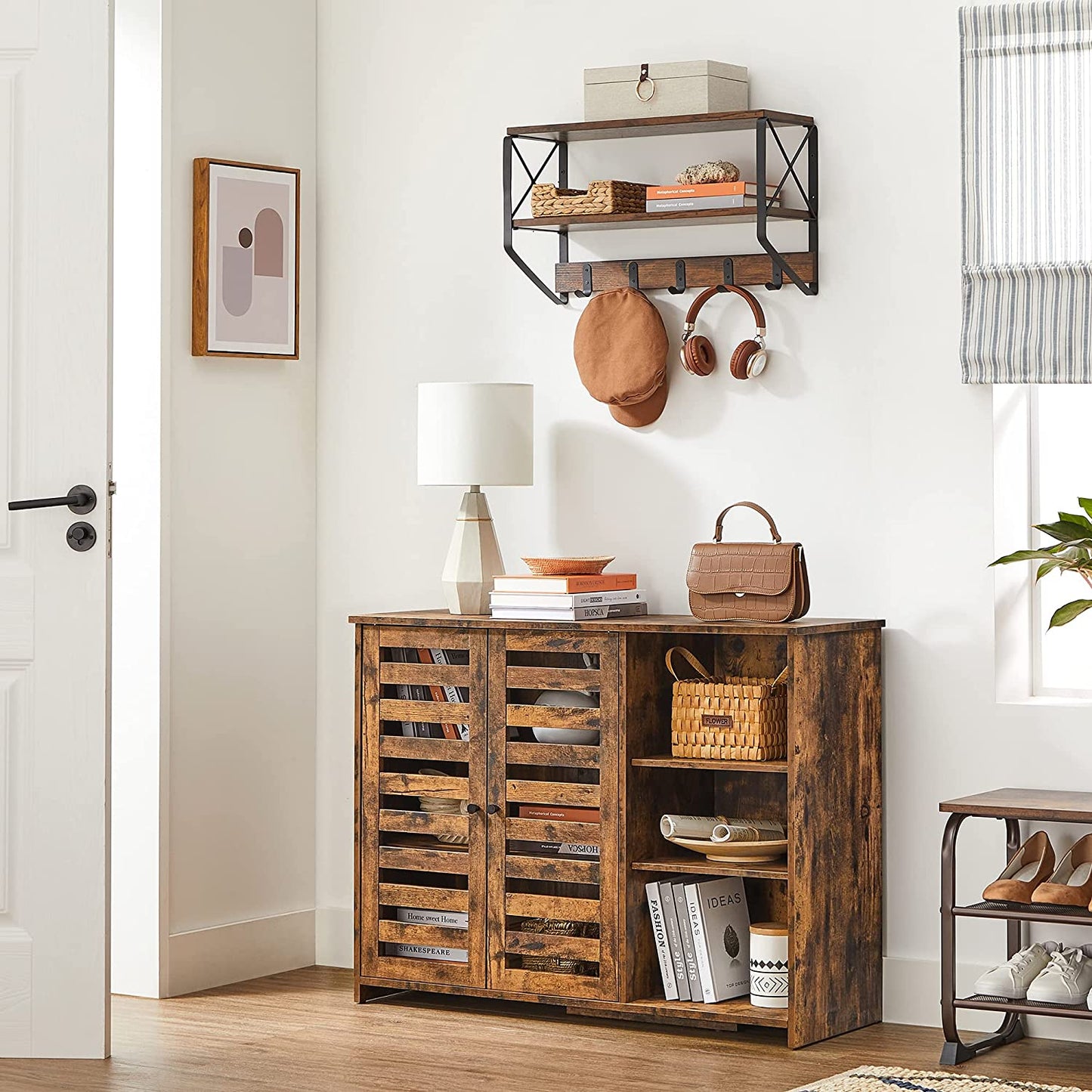 Sideboard Entrance Furniture Cabinet Console Vintage Brown LB-F004X01 