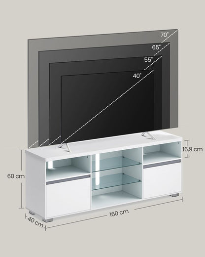 Έπιπλο Τηλεόρασης Βάση TV με LED Φωτισμό 6 Χρωμάτων και Ρύθμιση Φωτεινότητας  LT-V331T10